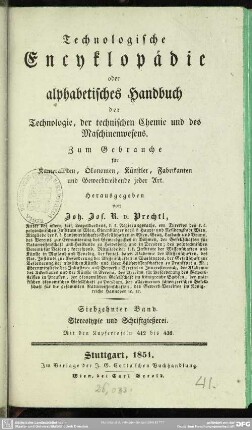 [Hauptbd.] 17: Stereotypie und Schriftgießerei : mit den Kupfertafeln 412 bis 436