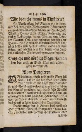41-48, Wie braucht mans in ...; Nutzliche und nöthige Regul ...