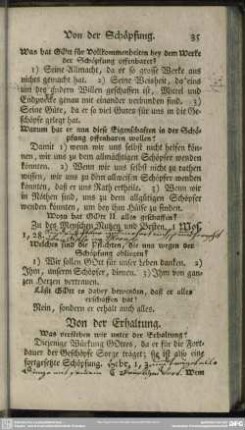 Von der Erhaltung