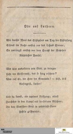 Ode auf Luthern