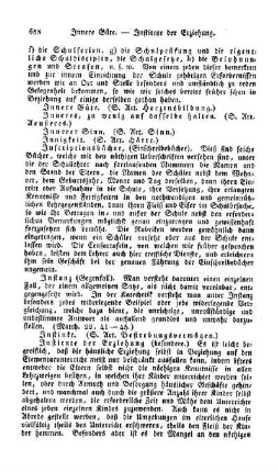 Inneres, zu wenig auf dasselbe halten, (s. Art. Aeußeres)