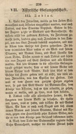VII. Assyrische Gefangenschaft.