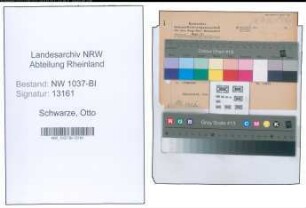 Entnazifizierung Otto Schwarze , geb. 08.09.1889 (Geschaeftsfuehrer)