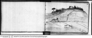 Skizzenbuch Latium, Rom, Vedute des Monte Mario