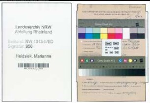 Entnazifizierung Marianne Heidsiek , geb. 29.07.1879 (Lehrerin)