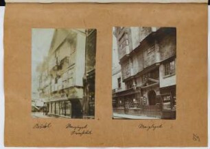 Wohn- und Geschäftshäuser, Port St. Mary: Ansichten (aus: Skizzen- und Fotoalbum 26)