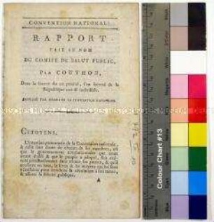 Rapport fait au Nom de Comite de salut Public, 10. September 1792