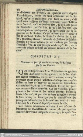 Chapitre XV. Comment il faut se conuire envers les Religieuses & les Dévotes