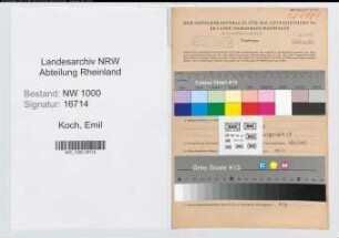 Entnazifizierung Emil Koch, geb. 19.09.1916 (Zollbeamter)