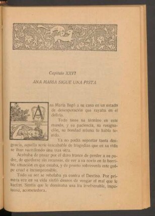 Capítulo XXVI - Ana María sigue una pista