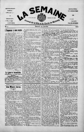 La semaine. 1858-1916