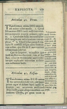 Articulus 40. verus [& falsus]