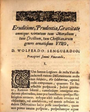 Diss. logica de legitima iudicandi ratione