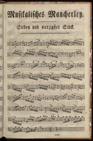 Sieben und vierzigstes Stück.