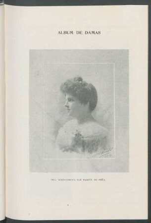Álbum de Damas : Sra. Alejandrina San Martín de Peña. [Retrato]