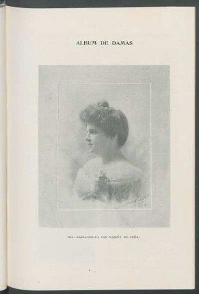 Álbum de Damas : Sra. Alejandrina San Martín de Peña. [Retrato]