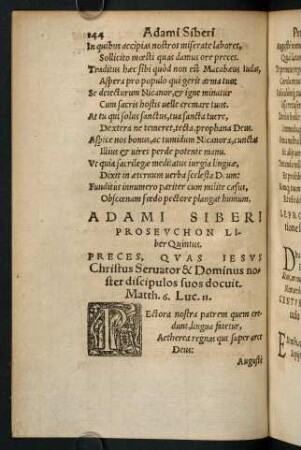144-167, Liber Quintus