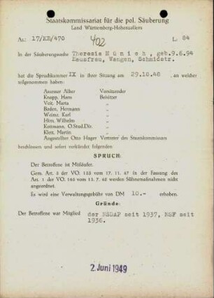 Münich, Theresia