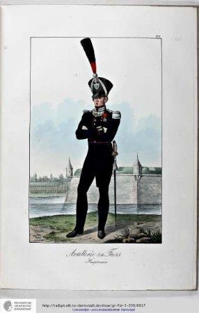 Artillerie zu Fuss. Hauptmann