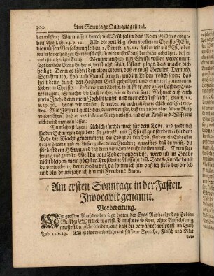 300-305, Vorbereitung, Evangelium, Eingang