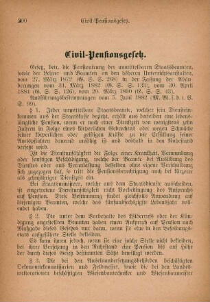 Civil-Pensionsgesetz.