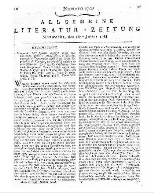 Tentori, Christoforo: Saggio sulla storia civile, politica, ecclesiastica e sulla corografie e topografia degli stati della repubblica di Venezia / Christof Tentori. - Venezia T. 1-7. - 1785-1786