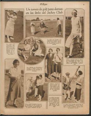 Un torneo de golf para damas en los links del Jockey Club