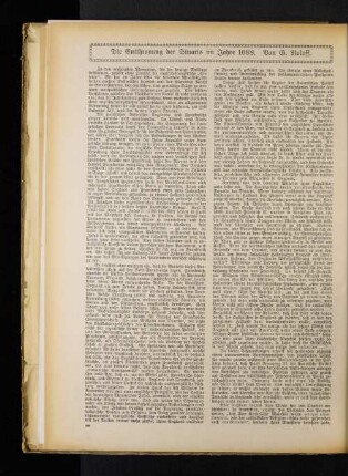 Die Entthronung der Stuarts im Jahre 1688.