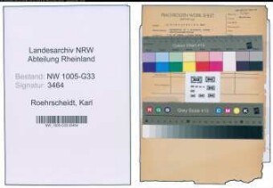 Entnazifizierung Karl Roehrscheidt , geb. (Lehrer)