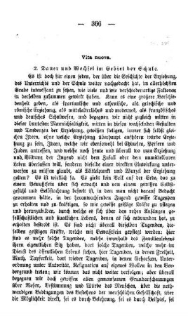 Vita nuova : 2. Dauer und Wechsel im Gebiet der Schule