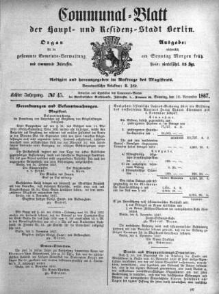 1867,45: No. 45, 10. November 1867