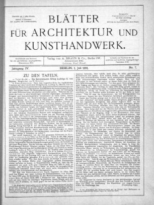 No 7, 1. Juli 1891