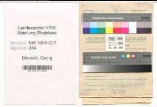 Entnazifizierung Georg Diderich , geb. 22.02.1905 (Bueroleiter)