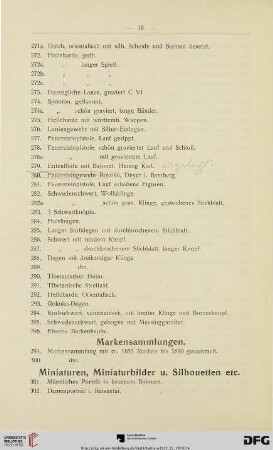 Markensammlung (Nr. 299-300)