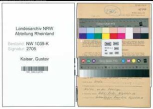 Entnazifizierung Gustav Kaiser , geb. 27.03.1904 (Zuschneider)