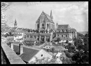 Znaim (Znojmo, Tschechische Republik). Altstadt mit Nikolaikirche und Wenzelskapelle