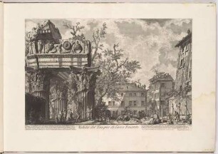 Veduta del Tempio di Giove Tonante (Ansicht des Jupiter-Tonans-Tempels), aus der Folge "Vedute di Roma"