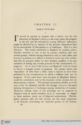 Chapter II: Early pictures