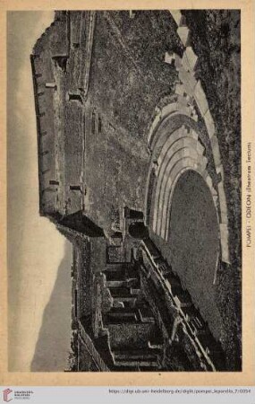 Pompei – Odeon (Theatrum Tectum) – Odeon ou théâtre couvert. – Odeon or covered theatre. – Odeon (gedecktes Theater).