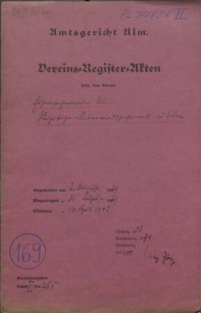 Reichsbahn-Kameradschaftswerk, Ulm (VR 265)