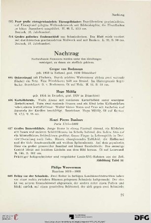 Nachtrag (Nr. 605-621)
