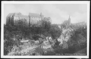 Leisnig. Schlossberg und Schloss Mildenstein