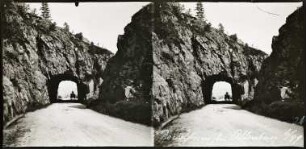 Col de la Schlucht. Der Roche du Diable ("Teufelsfelsen")