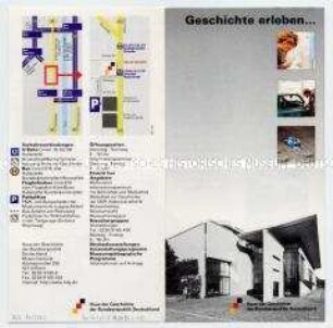 Werbe- und Informationsblatt des Hauses der Geschichte in Bonn