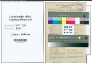 Entnazifizierung Matthias Linssen , geb. 06.03.1905 (Metzger)