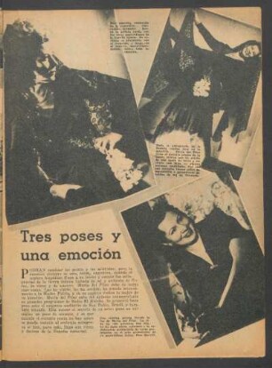 Tres poses y una emoción