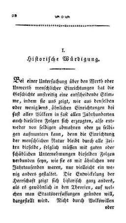 I. Historische Würdigung.