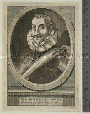 Porträt des spanischen Feldherrn Gonzalo Fernández de Córdoba