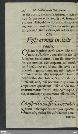 CV. Visis atomis in Solis radiis