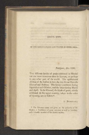 Sect. XXV. Of the various grains cultivated in upper India.